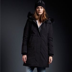 CMFR PREMIUM GOOSE DOWN WINTER PARKA JACKET WITH REAL FUR TRIM